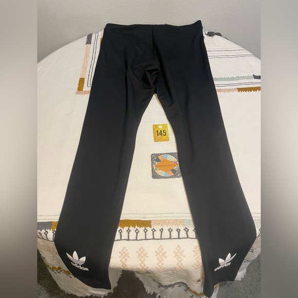 Adidas Originals Trefoil Tight Leggings in Black size Large - Picture 9 of 11